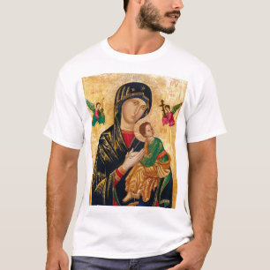 Vår ständiga hjälp Moder Maria Ikon Ryssland T Shirt