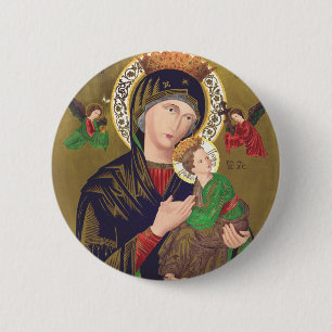 Vår ständiga hjälps Frus bild Knapp