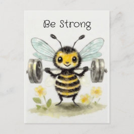 Var stark, anpassade vykort