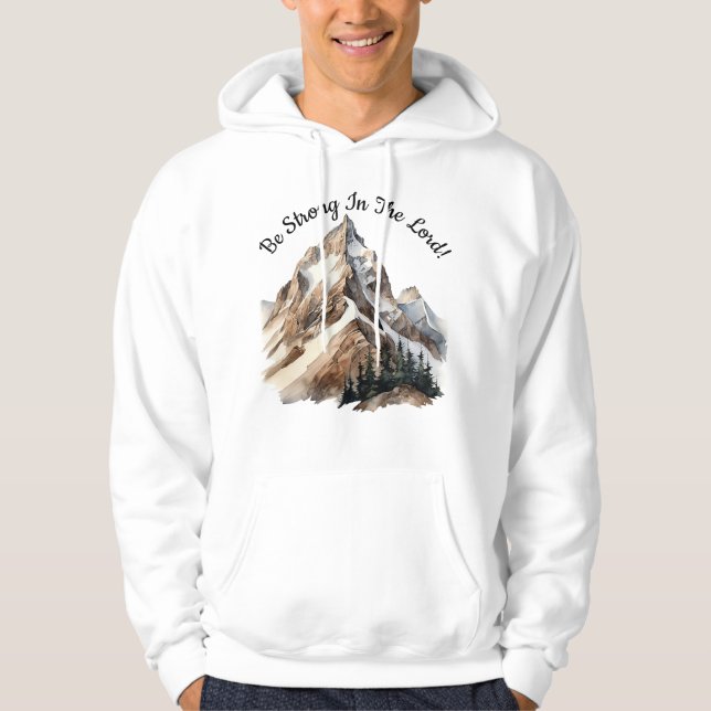 Var stark i Herren! Hoodie (Framsida)