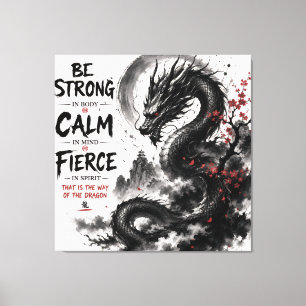 Var Stark, Lugn & Vild Drake Canvastryck