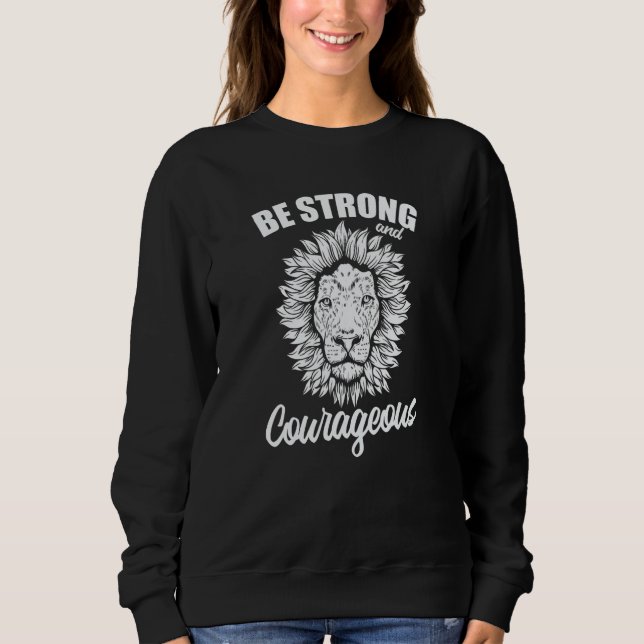 Var Stark Modig Afrika Lejon Rovdjur T Shirt (Framsida)