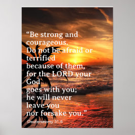 Var stark och modig 5 Mos 31:6 Poster
