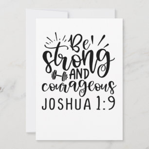 Var stark och modig Joshua 1 9 Spara Datumet