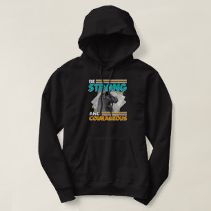 Var stark och modig - Llama Hoodie