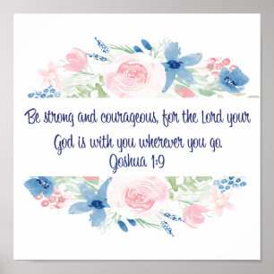 Var stark och modig poster