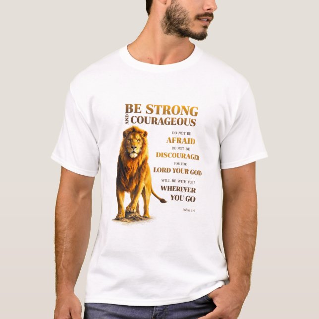Var stark och modig  t shirt (Framsida)