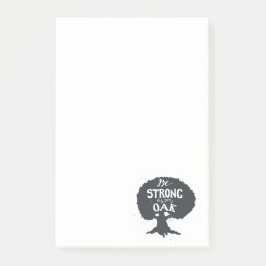 Var stark som en Oak Post-it Block