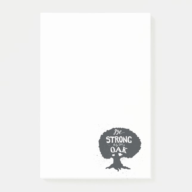Var stark som en Oak Post-it Block (Framsida)