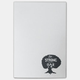 Var stark som en Oak Post-it Block