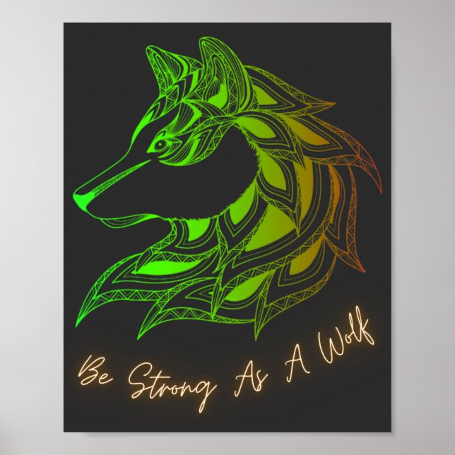 Var stark som Varg Poster (Framsidan)