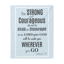 Var starka & modiga (den Joshua) blått/svarten