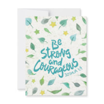 Var starka och modiga vykort för Religiösa