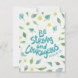 Var starka och modiga vykort för Religiösa
