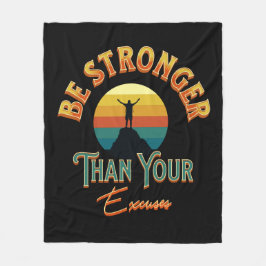 Var starkare än dina föreställningar fleecefilt