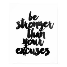 "Var starkare än dina föreställningar" Poster