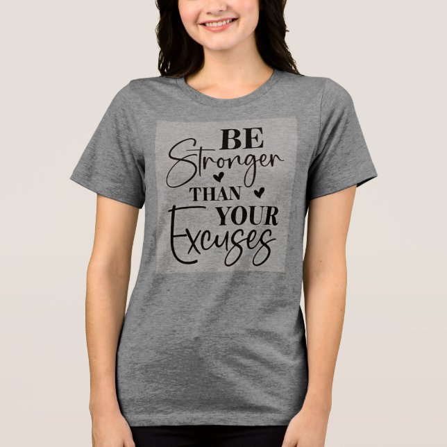 Var starkare än dina föreställningar t shirt (Framsida)