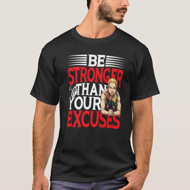 Var starkare än dina utflykter för grammet t shirt (Framsida)