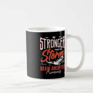 Var starkare än Storm Brain Aneurysm Medvetenhet G Kaffemugg