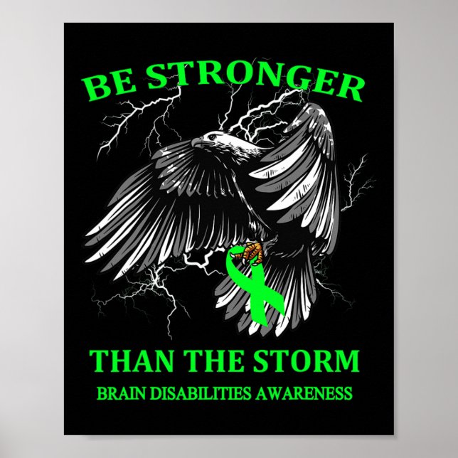 Var starkare än Storm Brain Disabilities Poster (Framsidan)
