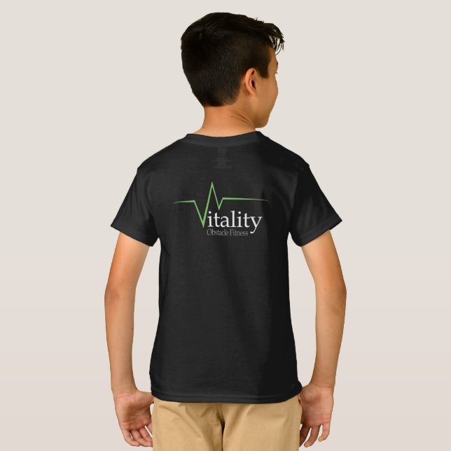 Var starkare ungar för en människa t-shirt (Hel baksida)