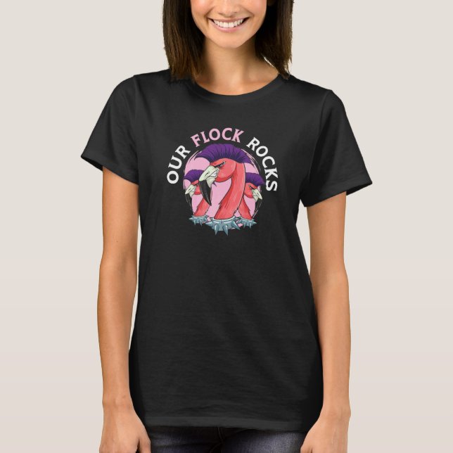 Vår Sten Flamingo Whisperer Rosa Feather Bi T Shirt (Framsida)