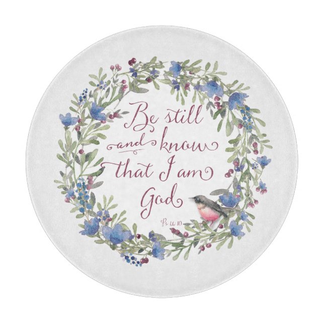 Var stilla och känn - Psalm 46:10 (Framsidan)