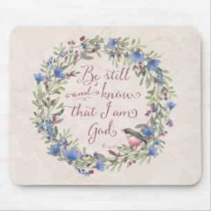 Var stilla och känn - Psalm 46:10 Musmatta