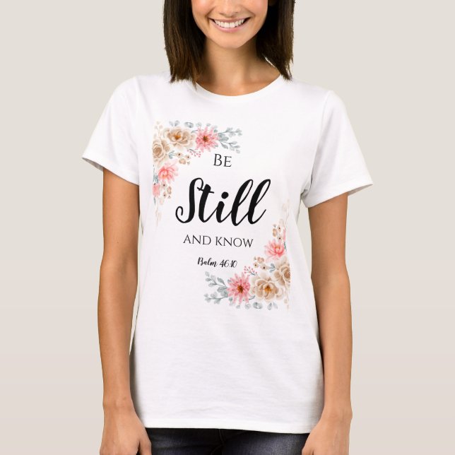 Var stilla och känn t shirt (Framsida)