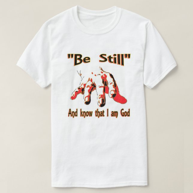 Var stilla och känn t shirt (Design framsida)