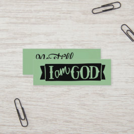 Var stilla och känn Telefonkortet Mini Scripture Visitkort