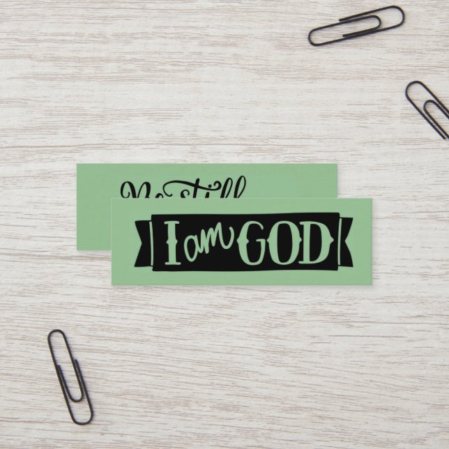 Var stilla och känn Telefonkortet Mini Scripture Visitkort (Fram/Back In Situ)