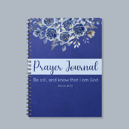 Var stilla och Know Prayer Journal Spiral bärbar d Anteckningsbok