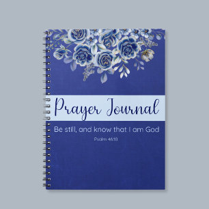 Var stilla och Know Prayer Journal Spiral bärbar d Anteckningsbok