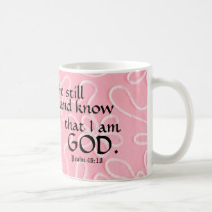 Var stilla och vet att jag är Gud Christian Mugg