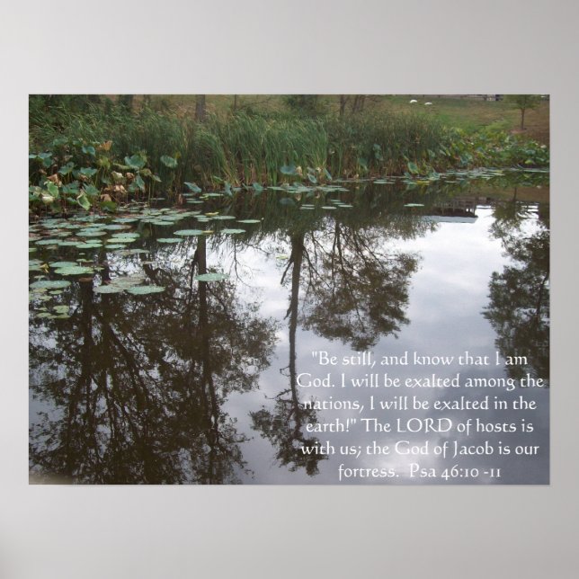 "Var stilla, och vet att jag är Gud. Poster (Framsidan)