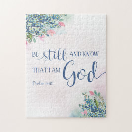 Var stilla och vet att jag är Gud, Ps 46:10 Pussel