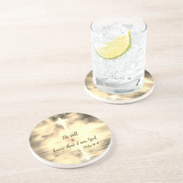 Var stilla och vet att jag är Gud Sandstone Underl Underlägg