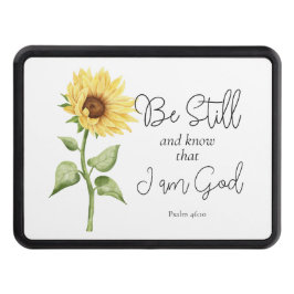 Var stilla och vet att jag är Gud Solros Dragkroksskydd