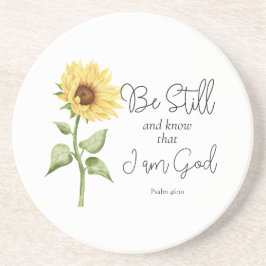 Var stilla och vet att jag är Gud Solros Underlägg