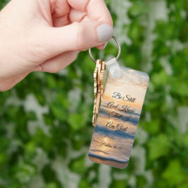 "Var stilla och vet att jag är Gud" soluppgång Nyckelring