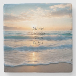 "Var stilla och vet att jag är Gud" soluppgång Stenunderlägg