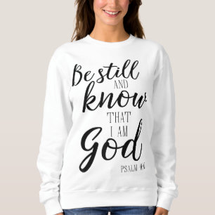 Var stilla och vet att jag är Herren Jesus Bible T Shirt