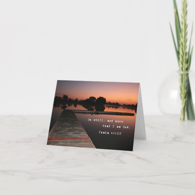 Var stillbilden och vet.  5x7 kort (Framsida)