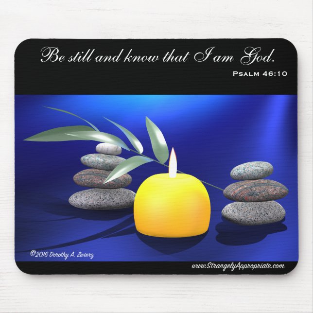 Var stillbilden och vet att I-förmiddagguden. Musmatta (Framsidan)