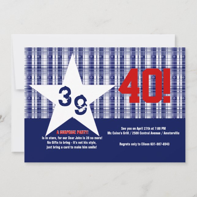 Vår stjärna Födelsedagsfest inbjudan (Framsida)