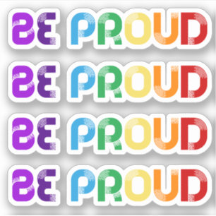 Var stolt över HBT Gay pride Klistermärken
