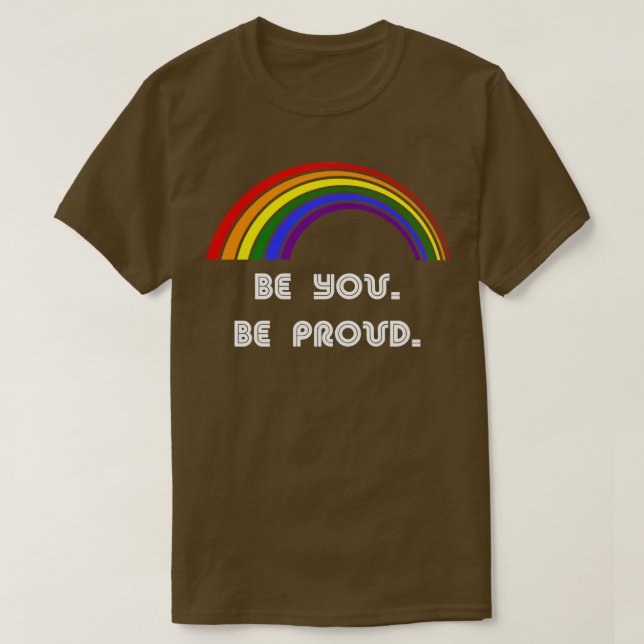 Var stolt över HBT-Pridet T HGBTQ-support Shirt (Design framsida)