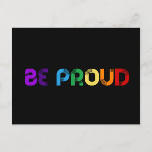 Var stolt över HGBT Gay pride Vykort
