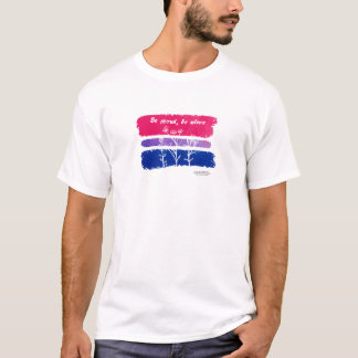 Var stolt, var levande Bisexual-pridet T Shirt